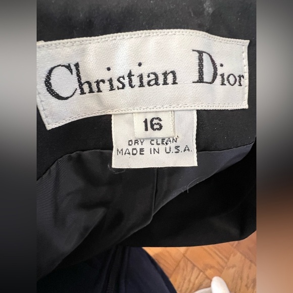 Vintage Christian Dior Tuxedo Blazer Double Breasted 16 - Picture 9 of 9
